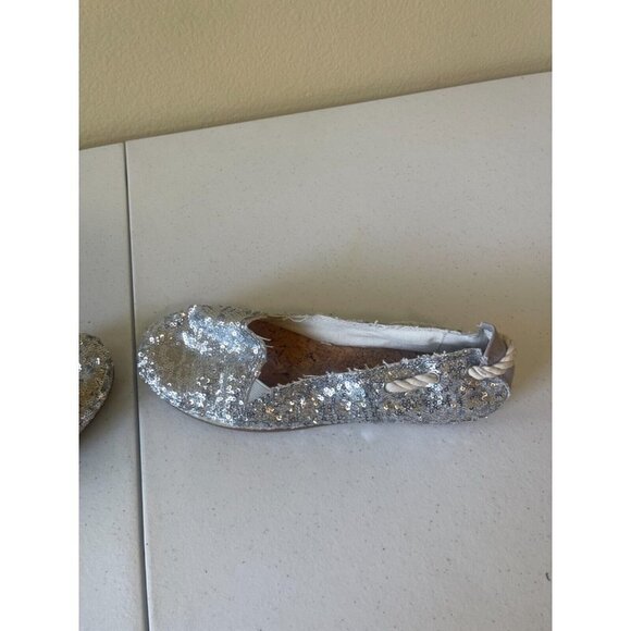 Gianni Bini sequined silver Espadrilles Size 9 - Picture 8 of 13